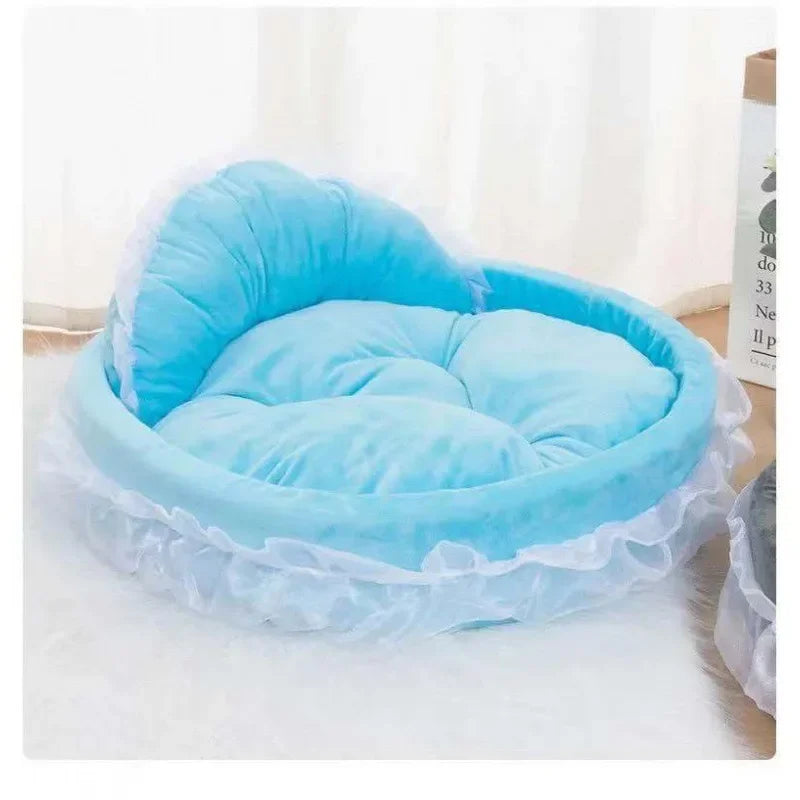 PFW Princess Style Lace Pet Bed – Detachable & Soft