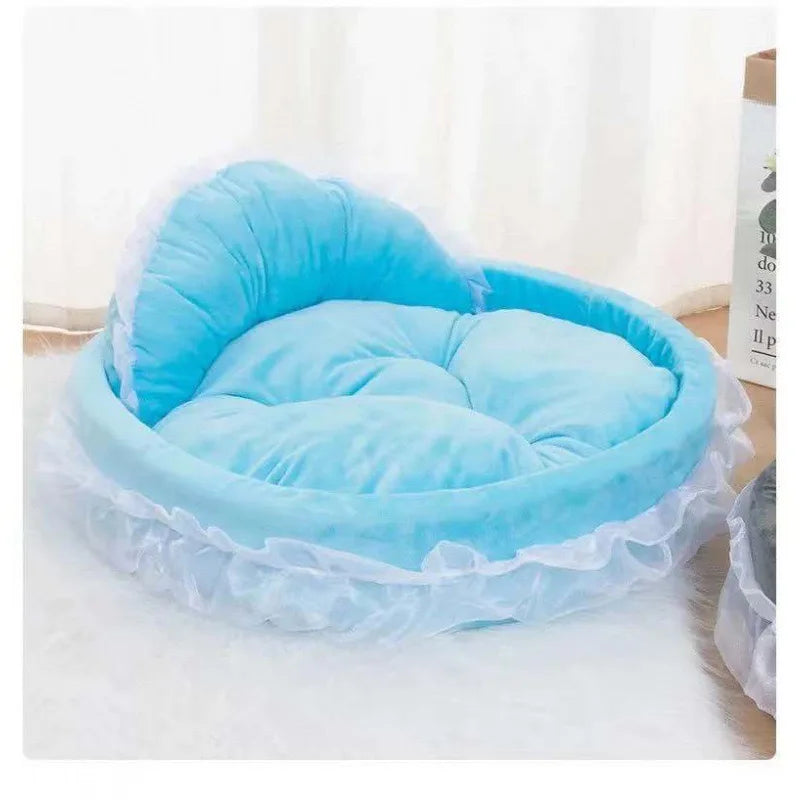 PFW Princess Style Lace Pet Bed – Detachable & Soft