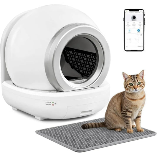 PFW Smart Self-Cleaning Cat Litter Box – Automatic, App-Controlled & Odor-Free Solution for Multiple Cats